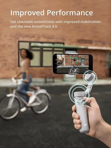 Miniatura 3 de DJI OM 5 estabilizador de cardán para teléfono inteligente, cardán de teléfono de 3 ejes, barra de extensión integrada, portátil y plegable, cardán