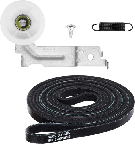 Seentech - Polea tensora de secadora mejorada DC93-00634A, resorte de tensión DC61-01215B DC61-01215B, compatible con secadora Samsung, reemplazo: