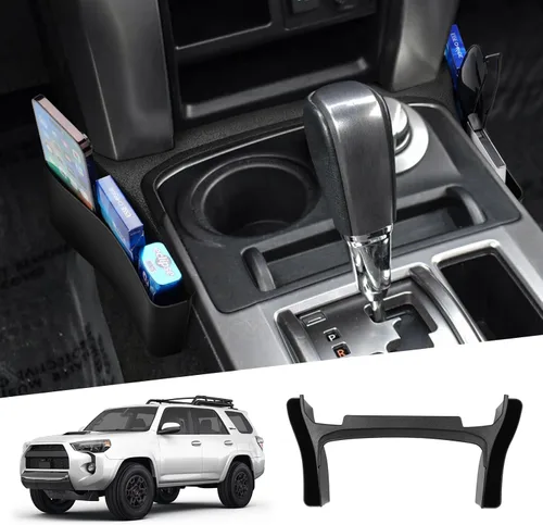 Autorder Organizador de Palanca de Cambios para Accesorios Toyota 4Runner 2010-2024 Organizador de Consola Central Organizador de Palanca de Cambios