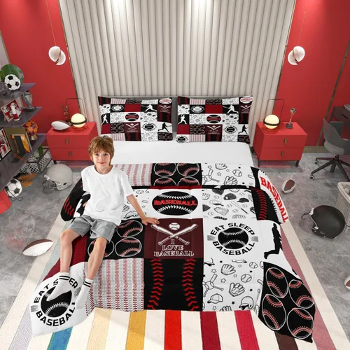 Miniatura 8 de Juego de edredón de caricaturas de autos para adolescentes, juego de ropa de cama de transporte urbano, ropa de cama para decoración del hogar