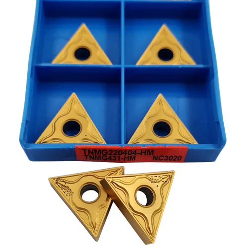 Miniatura 2 de GBJ TNMG431 TNMG220404-HM 10 piezas de insertos de carburo insertos de torneado para torno de procesamiento de piezas de acero para herramientas