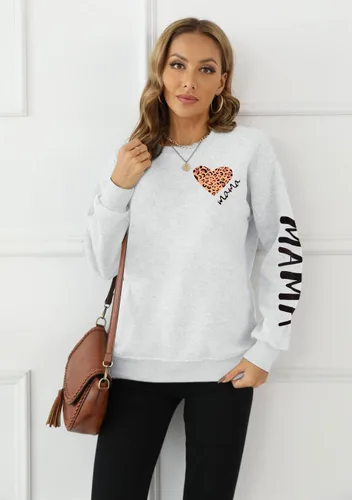 Miniatura 3 de SFHFY Sudaderas para mamá para mujer sudadera de cuello redondo para mamá, casual, sudadera de manga larga para mamá