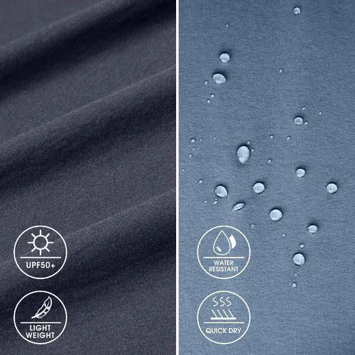 Miniatura 5 de Kuenlun Top Pantalones capri de senderismo para mujer, ligeros, de secado rápido, para viajes al aire libre, UPF 50, resistentes al agua