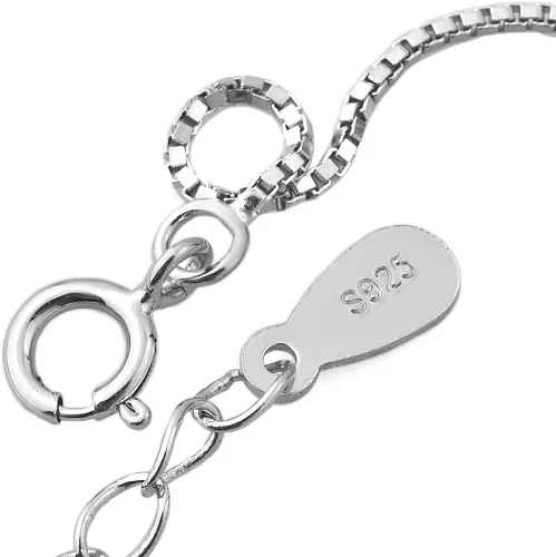 Miniatura 3 de lovelycharms Plata de ley 925estrella Bead Cadena Tobillera Tobillo Pulseras