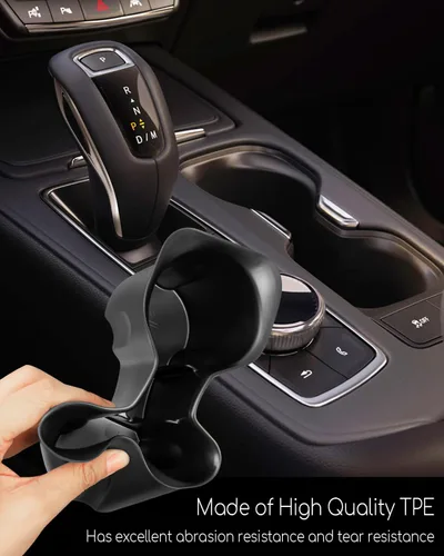 Miniatura 3 de Soporte para portavasos de automóvil apto para Cadillac XT4 2019 2020 2021 2022 2023, soporte de taza de consola central extraíble de elastómero