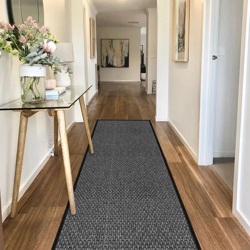 Miniatura 13 de GOYLSER Alfombras de yute de 15 pies para pasillo, alfombra de cocina, antideslizante, lavable, absorbente, alfombra de pasillo color beige