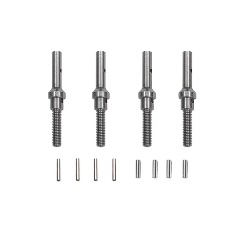 Eje de transmisión Portal trasero delantero eje extendido Talones de acero CVD eje de transmisión para FMS FCX24 1/24 RC Accesorios de actualización