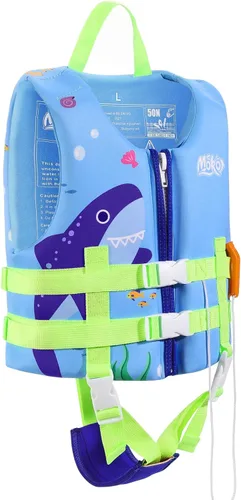 Miniatura 21 de MoKo Swimming Vest for Kids 20-30-50-77 lbs, Children Swim Vests Water Activity Equipment Cute Pattern Watersports Swimming Device for Toddlers Boys