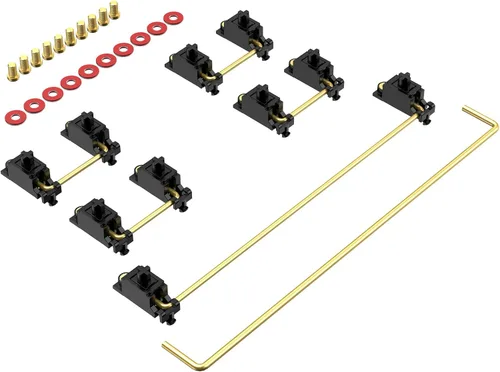 Miniatura 7 de Estabilizador DUROCK V3, estabilizadores de tornillo con cables de 2u 6.25u 7u, estabilizadores de teclado de montaje en PCB para teclados mecánicos