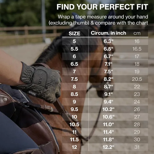 Miniatura 4 de Uvex Guantes de equitación Sportstyle – Protección de manos ecuestre estirable – Compatible con pantalla táctil