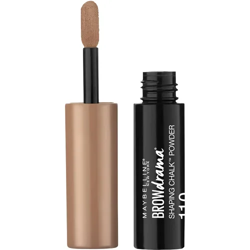 Miniatura 4 de Maybelline New York Brow Drama Shaping Chalk Power, marrón oscuro, 0.035 onzas líquidas