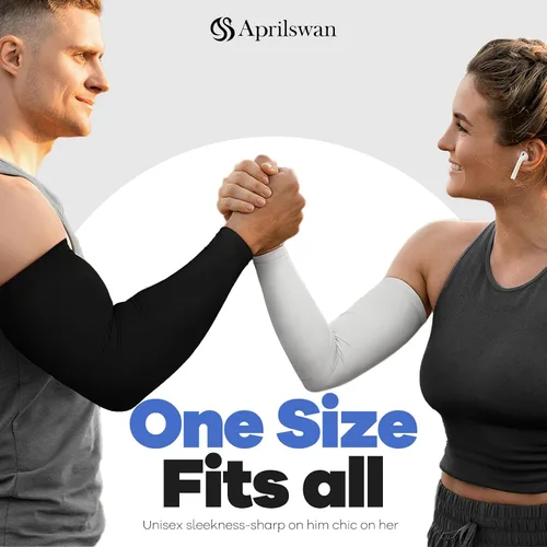 Miniatura 7 de Arm Sleeves, UV Sun Protection Sports Non Slip Compression Cover for MenWomen