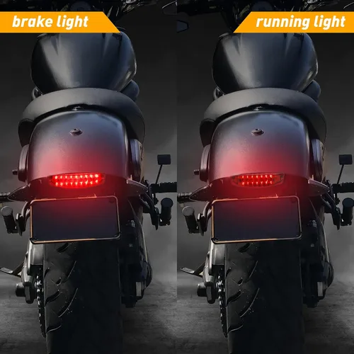 Miniatura 3 de Luz trasera universal de 12 V, luces de freno para ATV, compatibles con Yamaha Honda Suzuki 50cc 70cc 90cc 110cc 125cc Tao Tao Scooter motocicleta