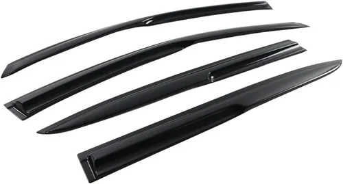 Miniatura 3 de IKON MOTORSPORTS Viseras de ventana compatibles con Honda Accord 9ª generación Sedan 2013-2017, deflectores de viento externos de acrílico ahumado