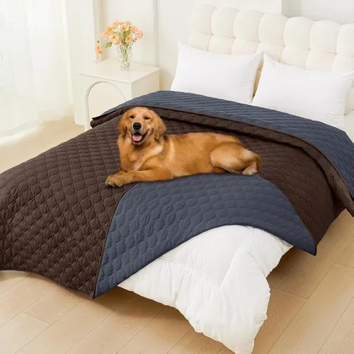 Miniatura 150 de Smiry Funda Impermeable para Cama de Perro, Manta Suave Reversible para Mascotas, Lavable a Prueba de Fugas para Gatos y Perros, Funda para Sofá