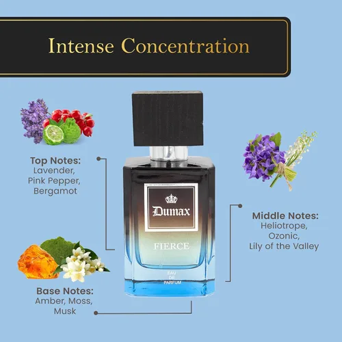Miniatura 6 de Dumont FIERCE - Perfume unisex de 3.4 onzas para hombres y mujeres - Fragancias picantes, afrutadas y almizcladas - Bruma de colonia y spray