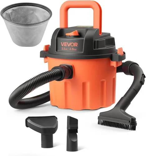 Miniatura 10 de VEVOR Aspiradora de 5 galones para uso comercial, aspiradora húmeda y seca de 6 Peak HP - Potente succión con función sopladora y accesorios 2 en 1