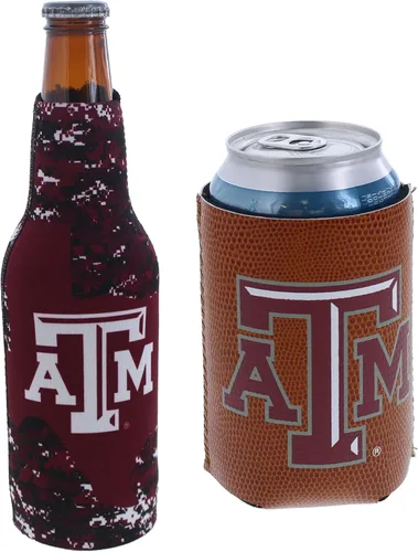 Miniatura 46 de College Team Color Logo Can & Bottle Holder Insulator Beverage Cooler Set