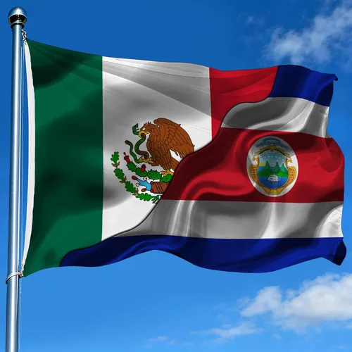 Miniatura 10 de Banderas de México, Mexicano y El Salvador de El Salvador, de 2 x 3 pies, impresas a doble cara con 2 ojales de latón, bandera decorativa