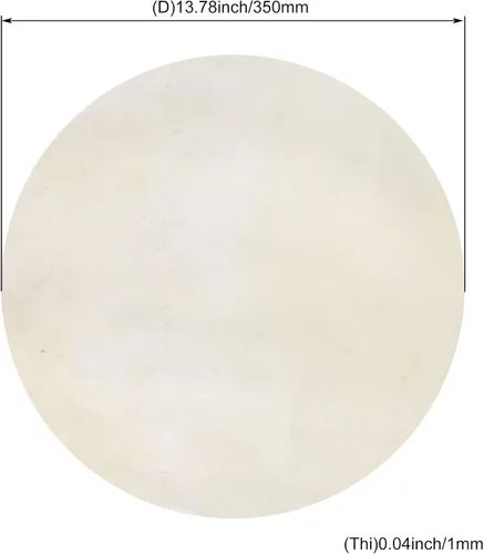 Miniatura 4 de 13.8 in de diámetro de piel de cabra redonda cabeza para tambor bongo piezas beige paquete de 2