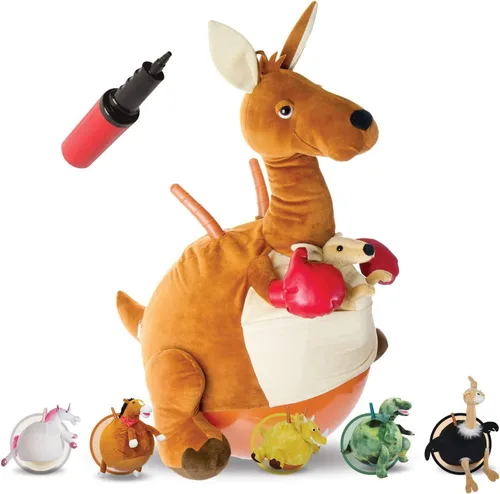 Miniatura 7 de WALIKI Hopper Ball - Juguete de dinosaurio para niños de 3 a 5 años Dino Ride-On Hippity Hop Juguete de salto para interiores y exteriores