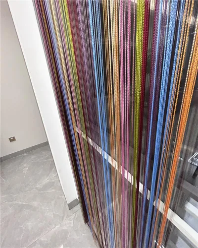 Miniatura 4 de ave split Paquete de 2 cortinas para puertas de puerta de 39.4 x 78.7 in, panel de pared con flecos para ventana, separador de persianas, pantalla