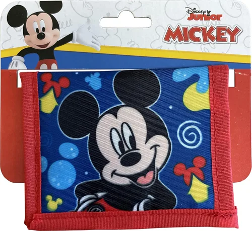 Miniatura 2 de Ruz Mickey Mouse - Cartera plegable con bolsillo con cremallera para niño pequeño, Azul-rojo, A22754