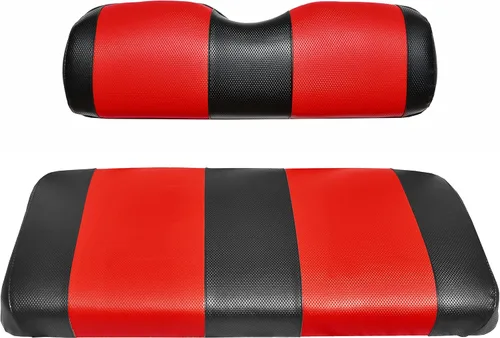 Miniatura 8 de Juego de fundas universales de repuesto para asiento trasero de carrito de golf, hechas con vinilo de grado marino, instalación de grapas
