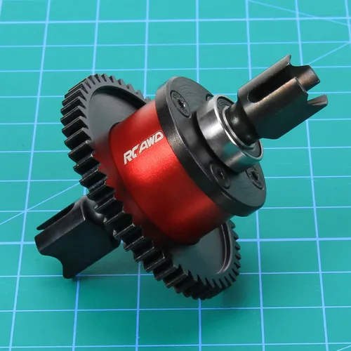 Miniatura 6 de RCAWD Juego de dificultad central con 40CrMo Main Diff Gear 50T Spiral para actualizaciones ARRMA 6S, 1/7 infracción de equipo de bomberos delito