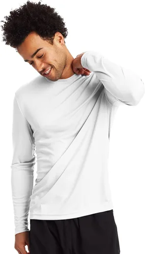Miniatura 2 de Hanes Men's Long-Sleeve Performance T-Shirt Pack, 2-Pack, Cool DRI Moisture-Wicking Tees