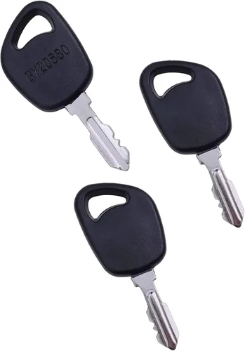BLUESUNSOLAR 3 llaves de encendido GY20680 de repuesto para tractor John Deere LA LT SST X Series LA100 L110 LT150 D110 SST15 X330 X350 (3 piezas)