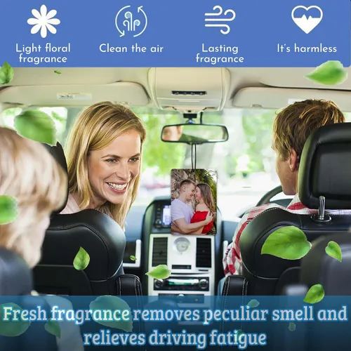 Miniatura 3 de Ambientadores de aire personalizados con logotipo personalizado para automóvil, a granel, ambientadores personalizados de doble cara con logotipo