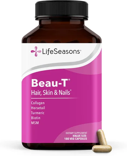 Miniatura 7 de LifeSeasons Beau-T - Suplemento para el cuidado del cabello, las uñas y la piel, promueve el crecimiento saludable del cabello y las uñas, apoya
