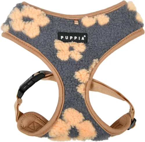 Miniatura 8 de Puppia Stefan - Arnés para perro sobre la cabeza cálido de invierno, con patrón de gofre, ajustable en el pecho para perros pequeños y medianos