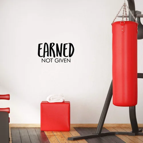 Calcomanía de vinilo para pared, 12 x 22 pulgadas, con cita positiva de moda para oficina, negocios, tienda, gimnasio, fitness, escuela, sala de