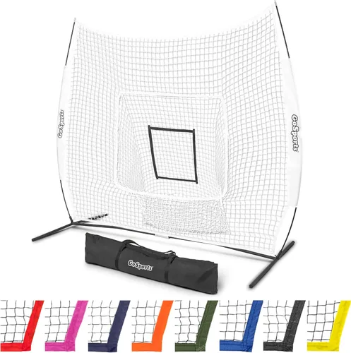 Miniatura 7 de GoSports 7 x 7 ft Baseball & Softball Nets - Available in Team Colors - Batting & Pitching Net with Strike Zone