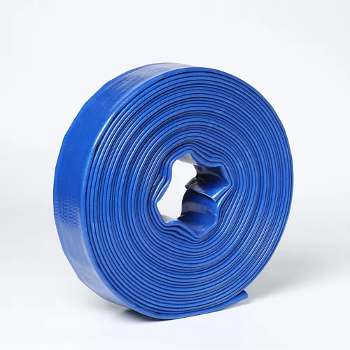 Miniatura 7 de 6" EN X 300' pies de PVC agrícola Lay Flat Discharge Pump Hose con Roscado Camlock Pin Lug