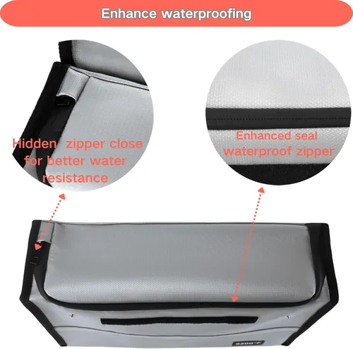 Miniatura 3 de Bolsa de documentos ignífuga – Caja de documentos impermeable ignífuga para documentos y dinero en efectivo Organizador de documentos ignífugo