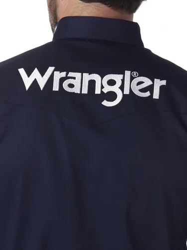 Miniatura 6 de Wrangler Men's Western Logo Two Pocket Long Sleeve Button Shirt