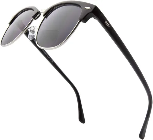 VITENZI Gafas de sol bifocales para hombres y mujeres, lentes de lectura semi sin montura tintadas con lectores - Tivoli