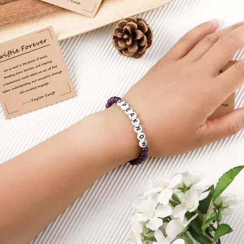 Miniatura 4 de Eras Tour Swiftie Pulsera de reputación TS Inspired Speak Now Lover Pulsera de amistad para mujeres y niñas Eras Music Taylor Album