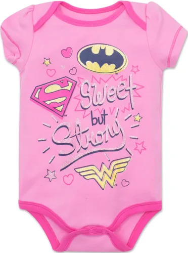 Miniatura 3 de WARNER BROS DC Comics Justice League - Paquete de 5 mamelucos para niñas, Multi