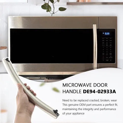 Miniatura 2 de DE94-02933A - Manija de puerta para microondas, compatible con microondas Samsung, sustituye a AP5622966, 2448710, DE64-02522A, PS4239327, piezas