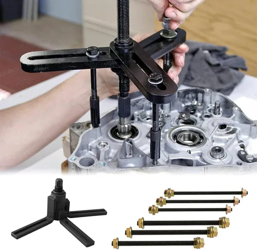 Miniatura 5 de RYANSTAR RACING Separador de Cárter de Motocicleta y Extractor de Volante para Moto de Todo Terreno, ATV, Herramienta para Desmontar Motores de 2