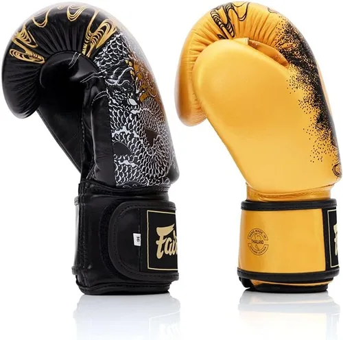 Miniatura 3 de Fairtex BGV26 Harmony Guantes de Muay Thai de Boxeo Premium Diseño de Edición Limitada Piel Genuina Espuma de Triple Capa Ajuste Compacto