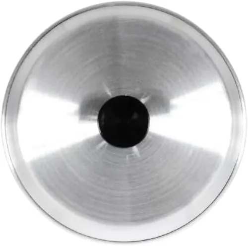 Miniatura 4 de TrueCraftware - Juego de 2 cubiertas de aluminio para parrilla de 10 pulgadas con perilla de plástico negro, cubierta redonda de queso