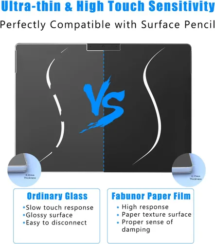 Miniatura 3 de Paquete de 2 protectores de pantalla compatibles con Microsoft Surface Go 3 / Go 2 /Go (2021/2020), papel mate, resistente a los arañazos