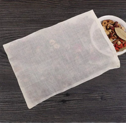 Miniatura 2 de 20 bolsas de cocina de especias de 5 x 6 pulgadas, bolsas de té reutilizables, bolsitas de hierbas sin blanquear, bolsas de estopilla para sopa