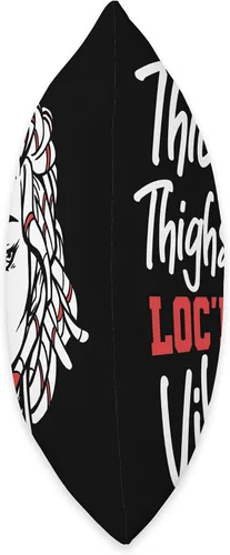 Miniatura 2 de Locs Afro Dreadlocks Love Natural Beauty Hair Locd Thick Thighs Loc'd Vibes Afro Hair - Almohada africana americana, 16 x 16 pulgadas, multicolor