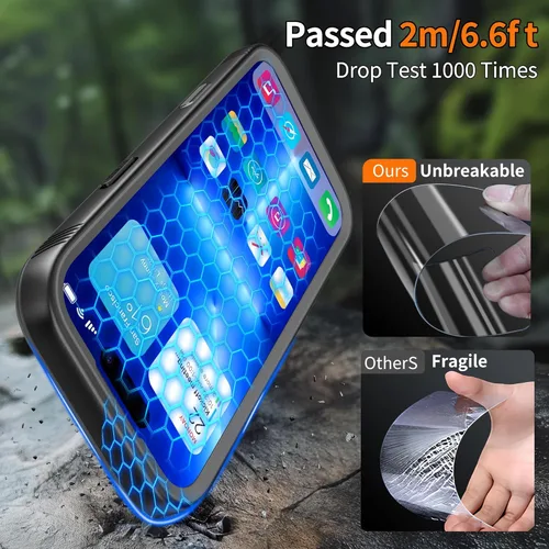 Miniatura 5 de Cozycase TOP Funda impermeable para iPhone 17 Pro Max - Grado militar resistente a todo 360 con protector de cámara de pantalla, doble IP68 a prueba